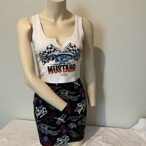 Ford mini skirt set